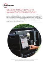 MEASURE NITRATE LEVELS TO MAXIMIZE NITROGEN EFFICIENCY