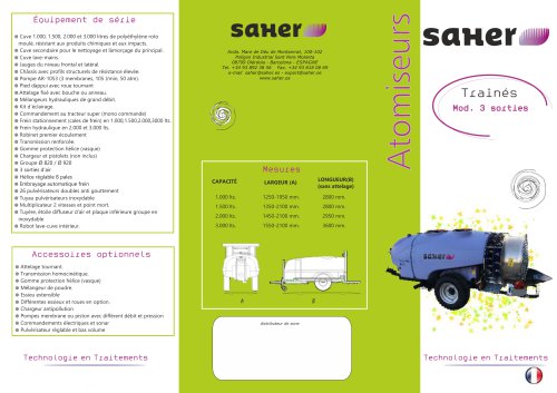 Atomiseur Traine 3 Sorties