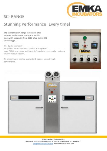 SC Range of Incubators
