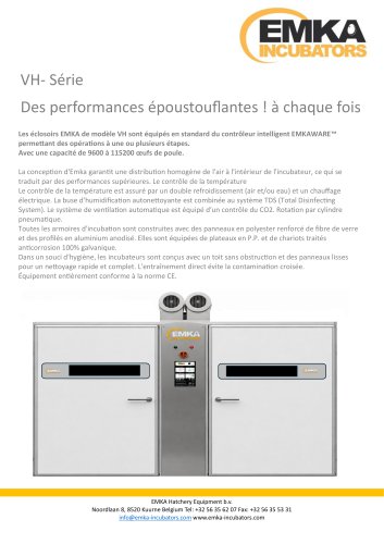 Série VH EMKA Incubateurs
