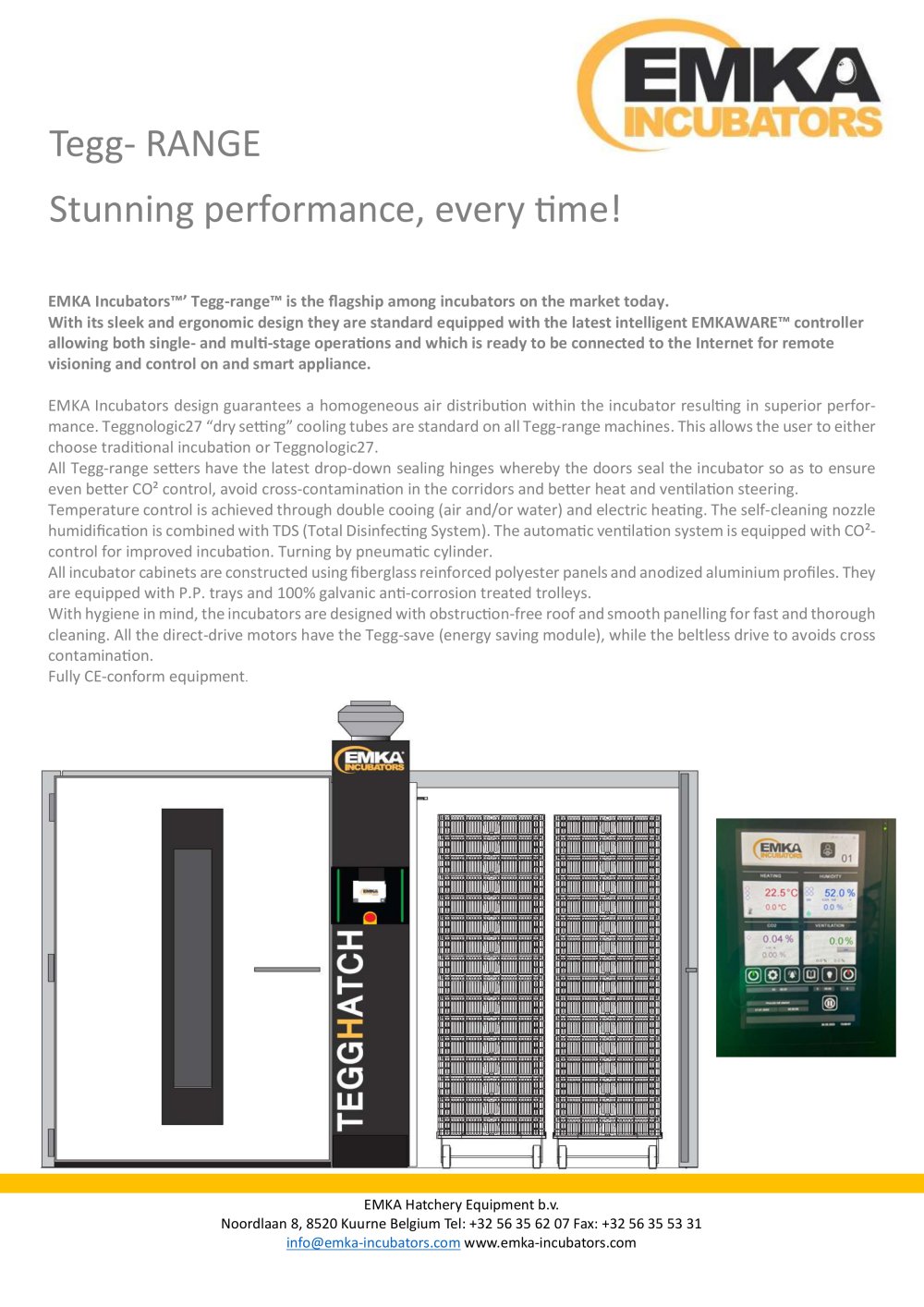 Tegg Range EMKA Incubators - EMKA Incubators
