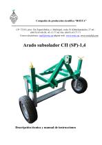 Arado subsolador SP-1,4 - 1