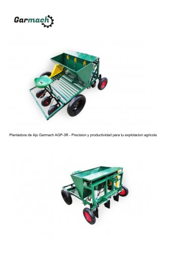 Plantadora de Ajo Garmach AGP-3R