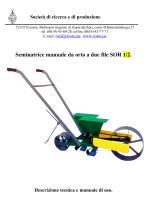 Seminatrice manuale da orto a due file SOR-1/2