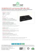 EUROPALLET con traverse 120 x 80 x 15,5 - 1