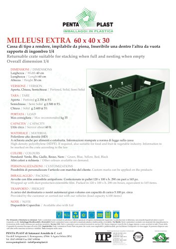 MILLEUSI EXTRA 60 x 40 x 30