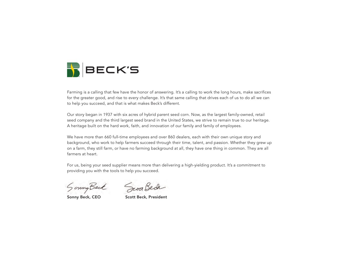 Product and Program Guide - Beck's Hybrids