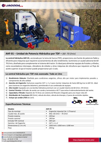 AHF-01 – Central Hidráulica por TDF