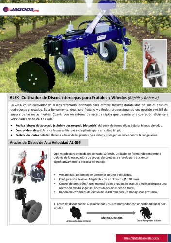 ALEK- Cultivador de Discos Intercepas 