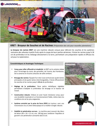 Broyeur De Souche KRET - JAGODA JPS