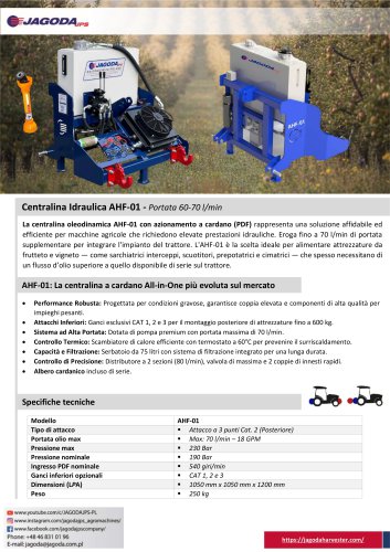 Centralina idraulica AHF-01