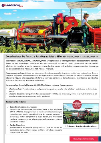 Cosechadoras de Bayas (Media Hilera) JAREK 5