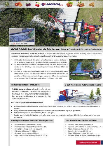 G-004 Vibradora para árboles -Catalogar