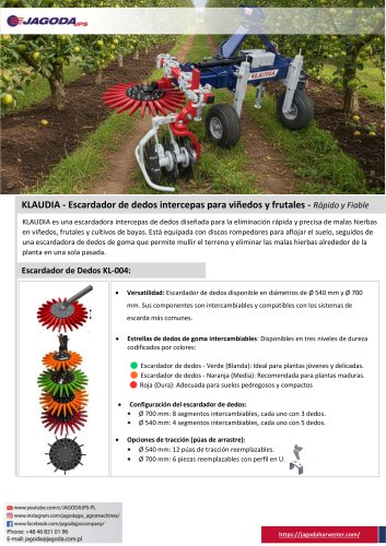 KLAUDIA- Rollhacke & Fingerhacke für den Obstbau 