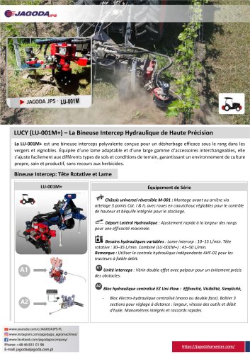 LU-001M (LUCY) - Bineuse Intercep Hydraulique