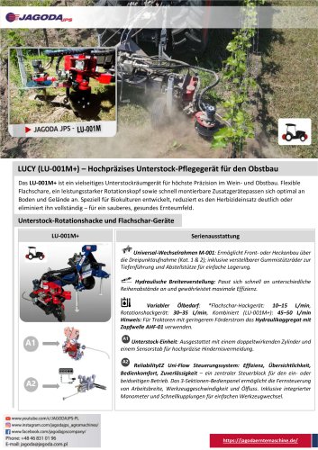LU-001M Plus– Unterstock-Pflegegerät für den Obstbau