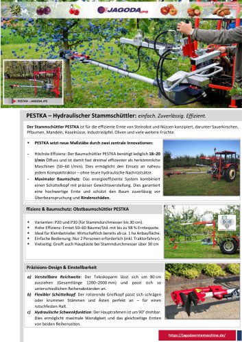 PESTKA – Hydraulischer Stammschüttler 