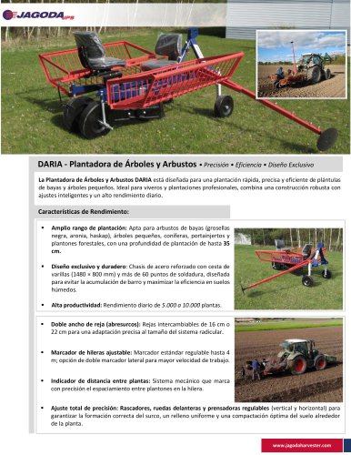 Plantadora De Árboles Y Arbustos DARIA