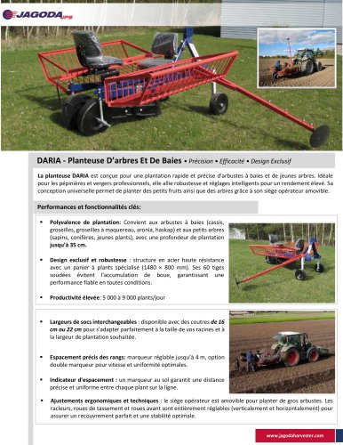 Planteuse DARIA JAGODA JPS