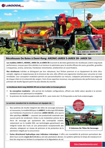 Récolteuse de cassis JAREK 5