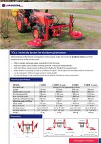 TOLA herbicide beam sprayer for blueberries