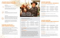 SHOW CATTLE FEED PROGRAMS - 2