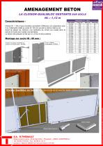 LA CLOISON QUALIBLOC GESTANTE SUR SOCLE