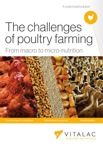 The challenges of poultry farming, from macro to micro-nutrition