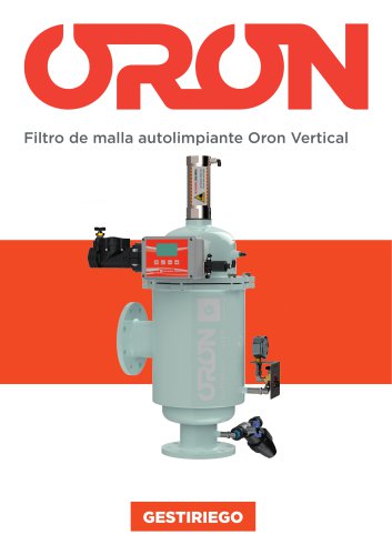Ficha técnica ORV Orón Vertical de Malla autolimpiante
