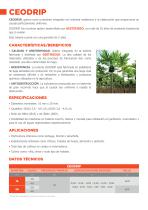 Ficha técnica tubería de riego por goteo CEODRIP Gtr-2