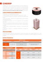Ficha técnica tubería de riego por goteo CINDRIP 6-8 MIL-2
