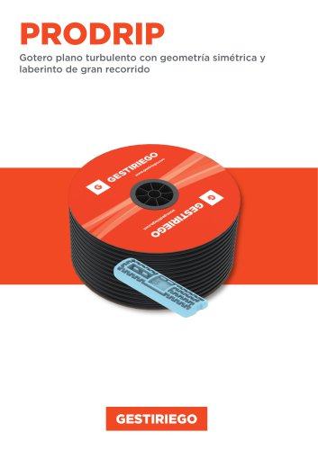 Ficha técnica tubería de riego por goteo PRODRIP