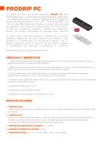 Ficha técnica tubería de riego por goteo  Prodrip PC-2