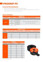 Ficha técnica tubería de riego por goteo  Prodrip PC-3