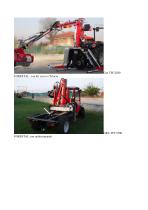 Gru forestale posteriore per legna rotazione 360° c on ritorno mod. FORESTAL-7