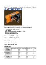 Lama sgombero neve - modello AGRO attacco 3 punto-1