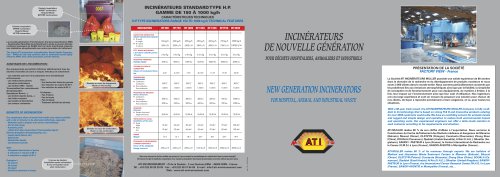 Incin&eacute;rateurs - Mod&egrave;les HP