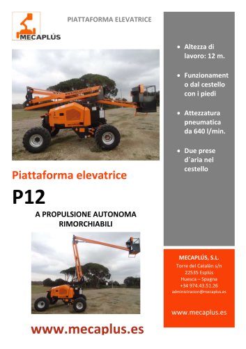 PIATTAFORME ELEVATRICE P12