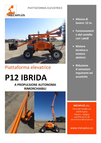 PIATTAFORME ELEVATRICE P12H