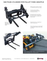 V60 FOUR-CYLINDER PIPE PALLET FORK GRAPPLE - 1