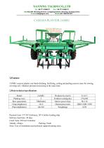 2-Row Cassva planter machine