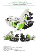 4LZ-1.2A mini rice combine harvester