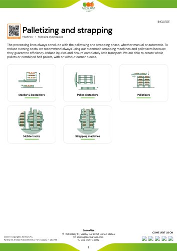 Palletizing and strapping