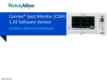 Connex® Spot Monitor (CSM) 1.24 Software Version - 1