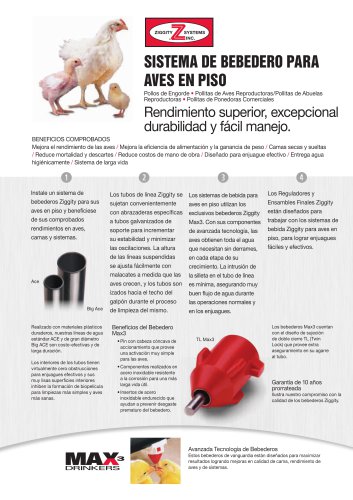 Sistema de Bebedero Para Aves en Piso