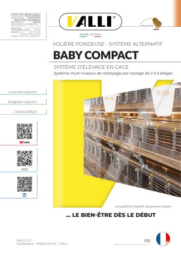 BABY COMPACT -SYSTEME D'ELEVAGE EN CAGE