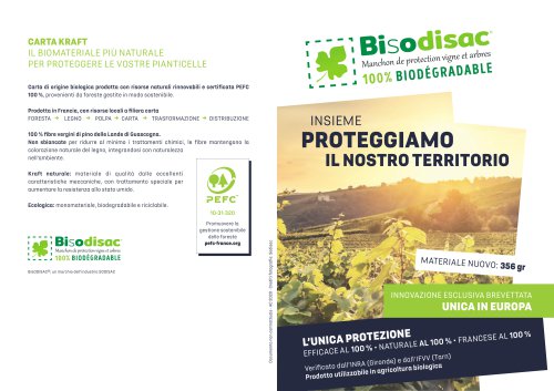 Protettivo biodegradabile