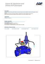 Vanne de régulation aval (Pilote AGP plastique) - 1