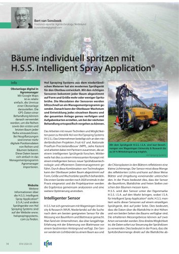 intelligent spray application