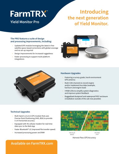 Yield Monitor Pro Info Sheet
